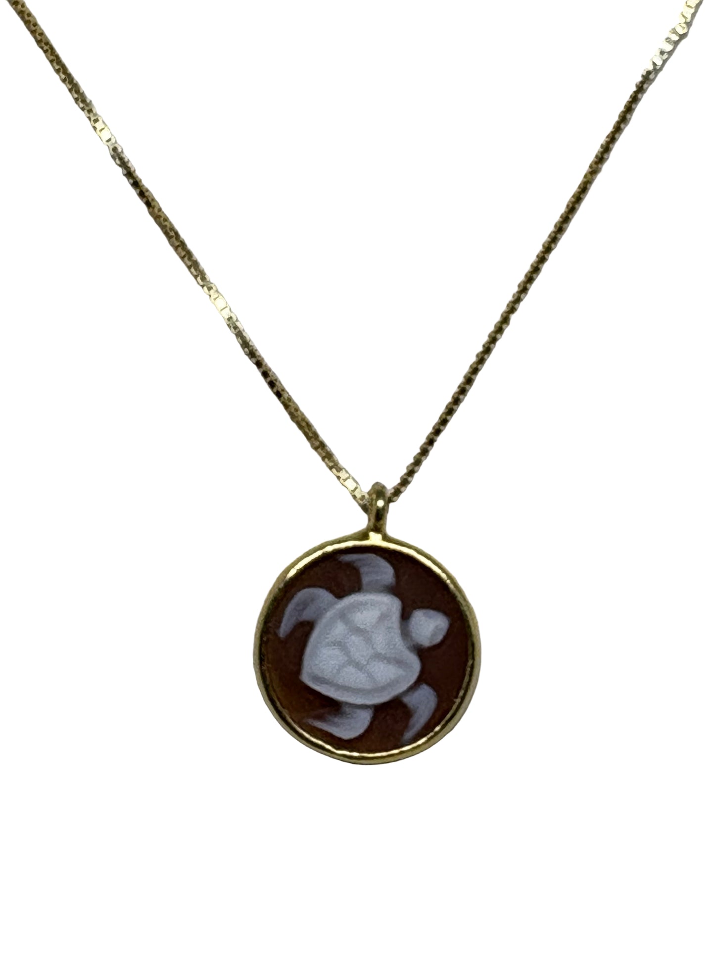Collana in Cammeo incisione "Tartaruga"