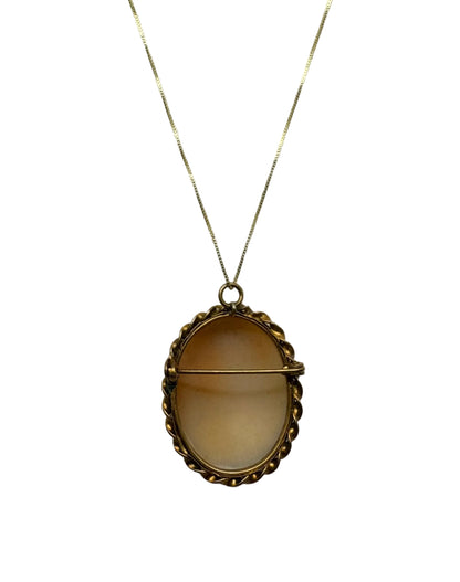 Spilla Pendente in Cammeo incisione "Profilo di Donna"