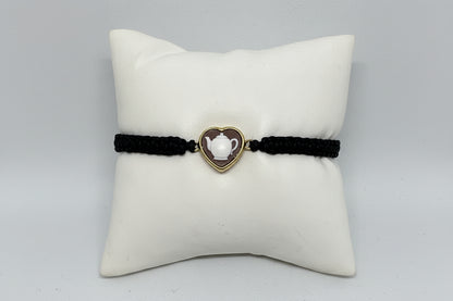 Bracciale in Cammeo incisione "Teiera"