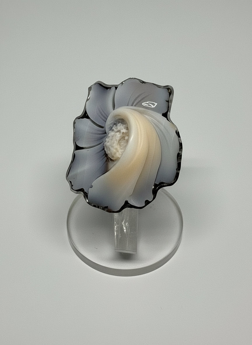Anello in Cammeo "Fiore in Rilievo"