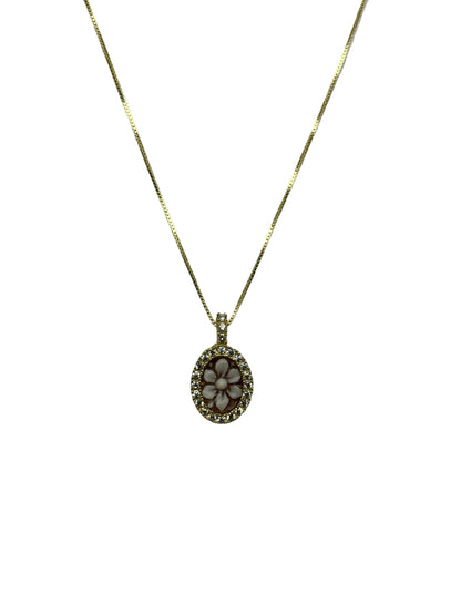 Collana in Cammeo incisione "Fiore"