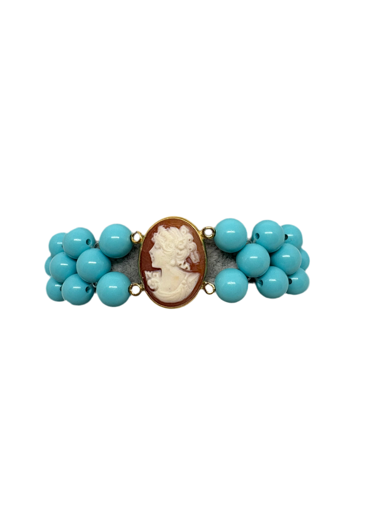 Bracciale in Cammeo e Pasta di Turchese