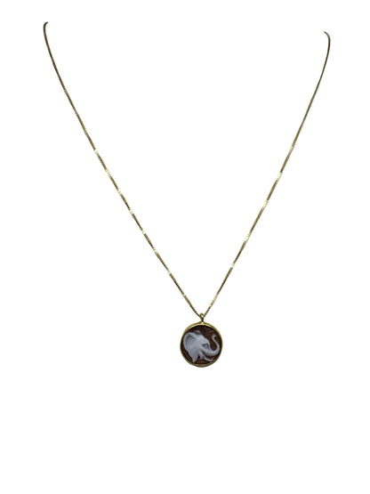 Collana in Cammeo incisione "Elefante"