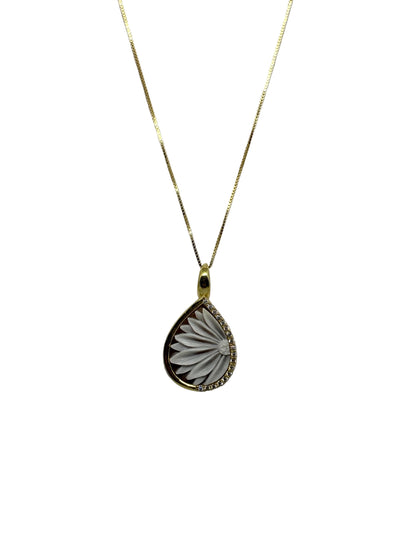 Collana in Cammeo incisione "Fiore"