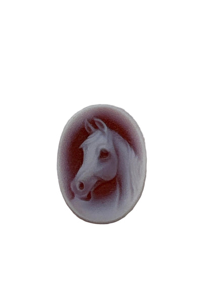 Cammeo Nudo in Agata incisione Cavallo
