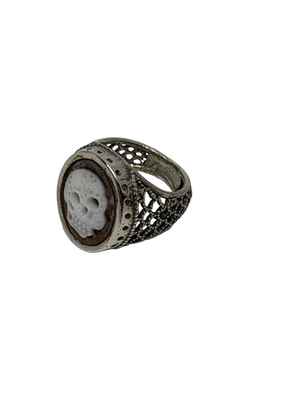 Anello in Cammeo "Incisione Teschio"