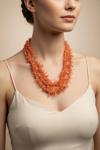 Collana in Frange di Corallo