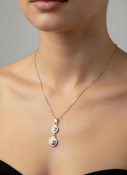 Pendente in Cammeo incisione "Luna"