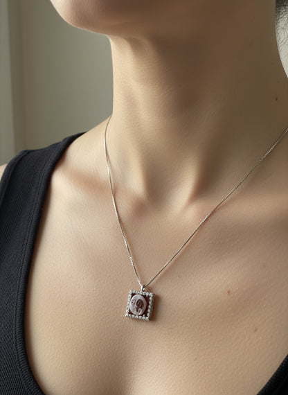 Collana in Cammeo incisione "Luna"