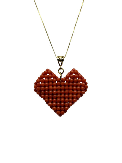 Pendente in Corallo "Cuore"