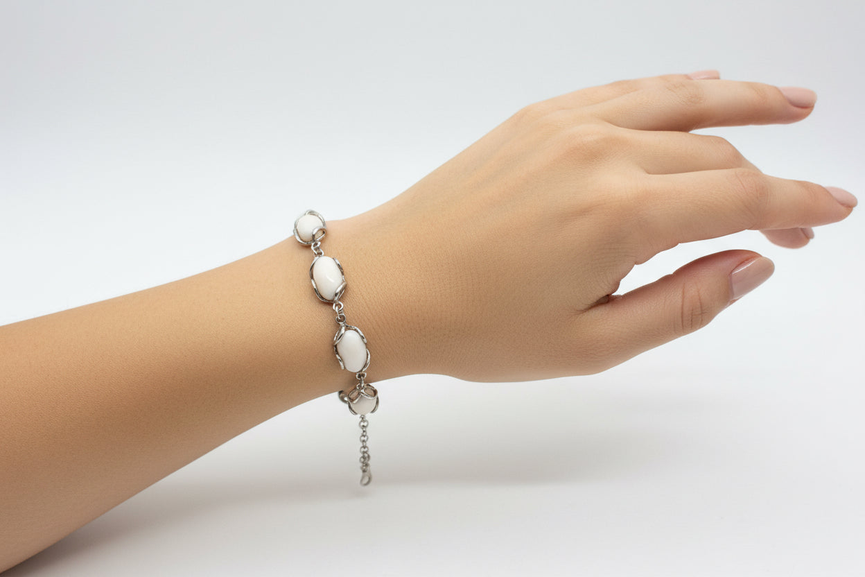 Bracciale in Corallo Bianco