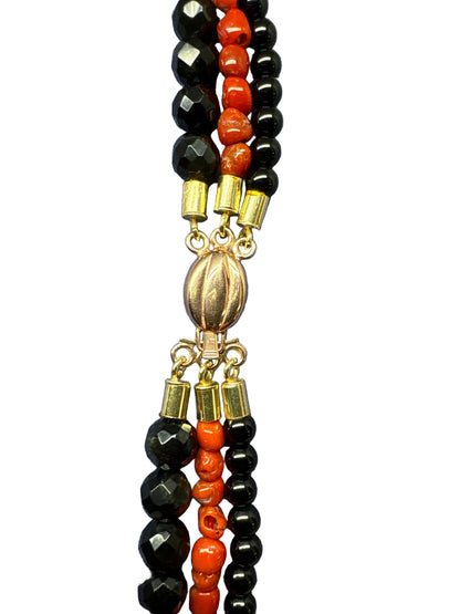 Collana in Corallo e Agata