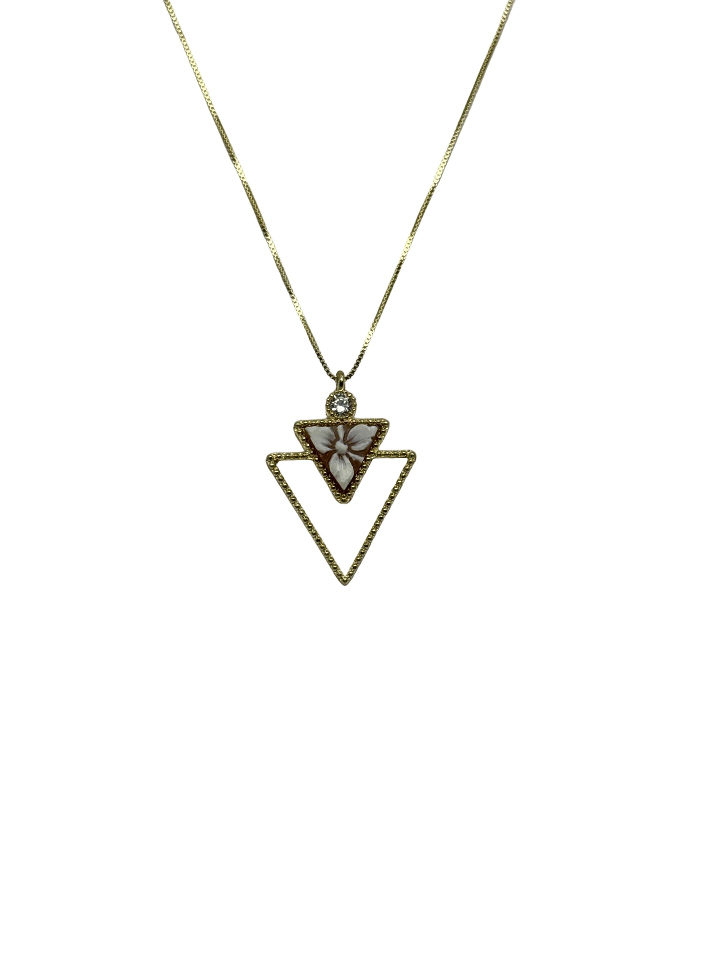 Collana in Cammeo incisione "Fiore"