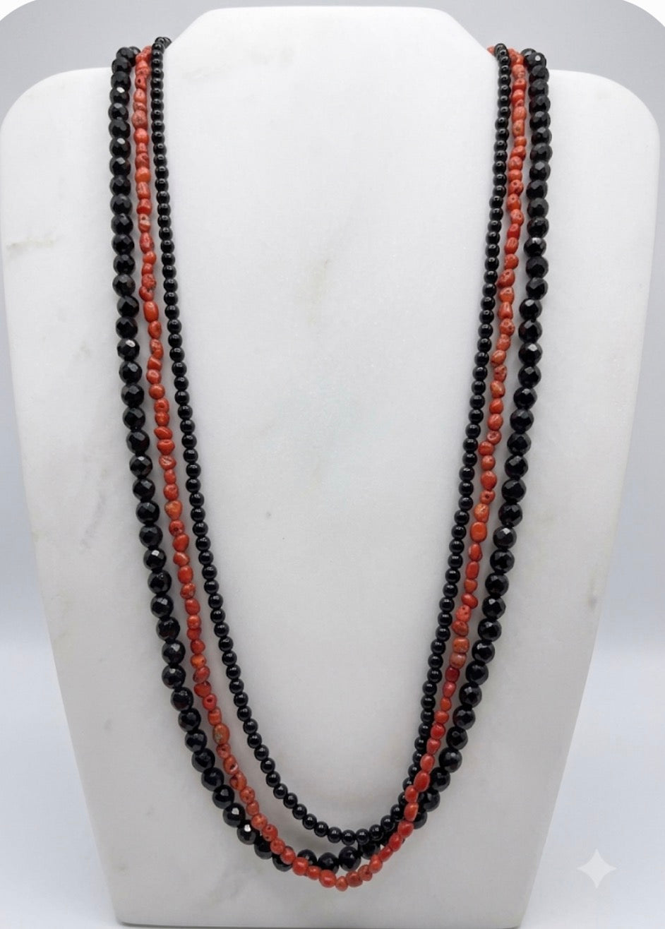 Collana in Corallo e Agata