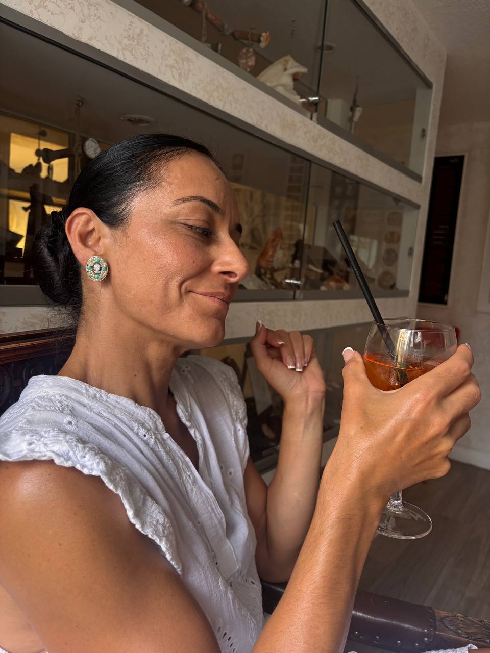 Orecchini in Cammeo Profilo di Donna