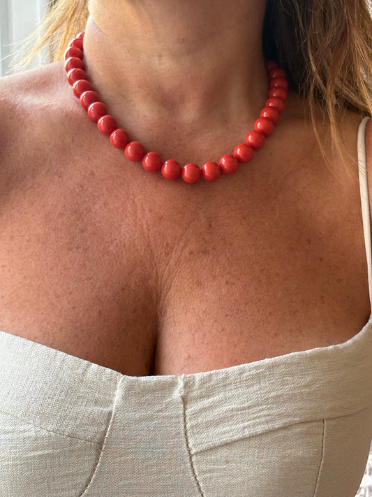 Collana in Corallo Bambù