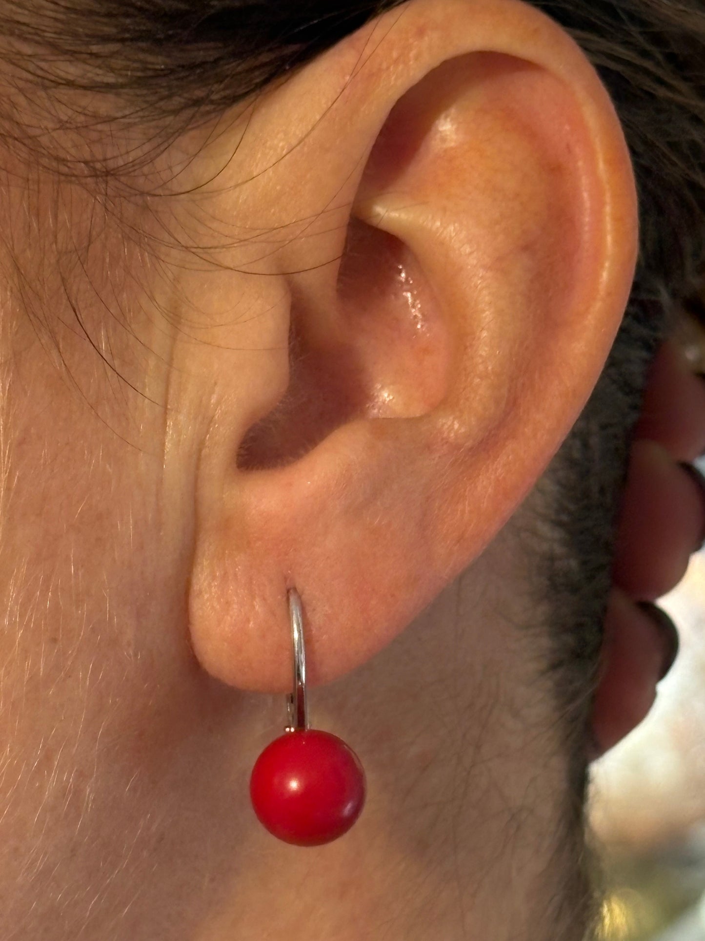 Orecchini in Corallo Bambù