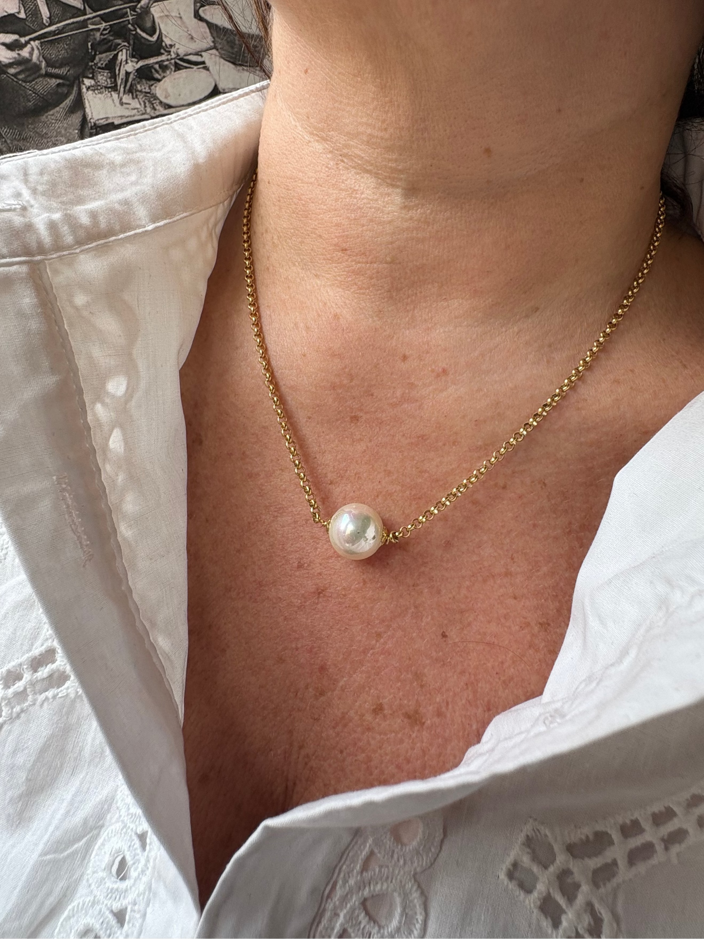 Collana Con Perla