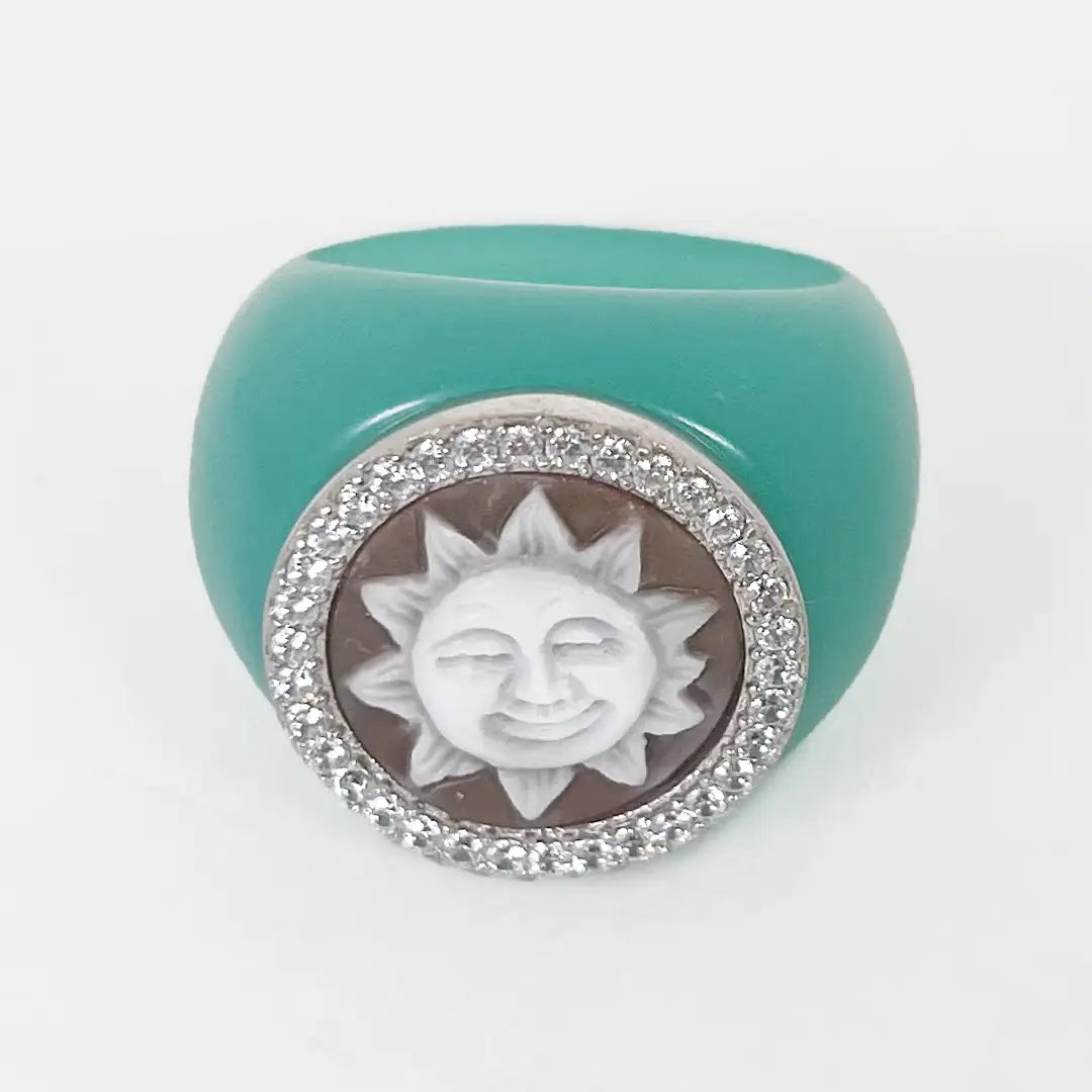 Sun Cameo Ring