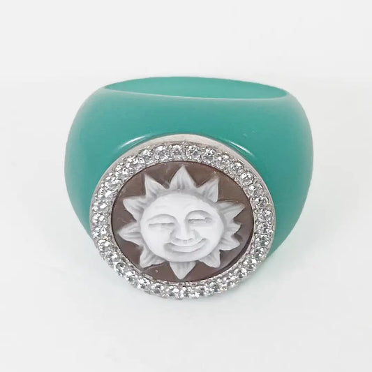 Sun Cameo Ring