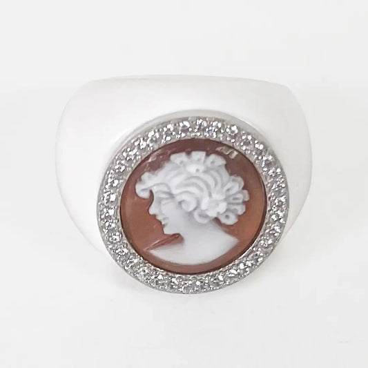 Cameo Ring Profile Woman