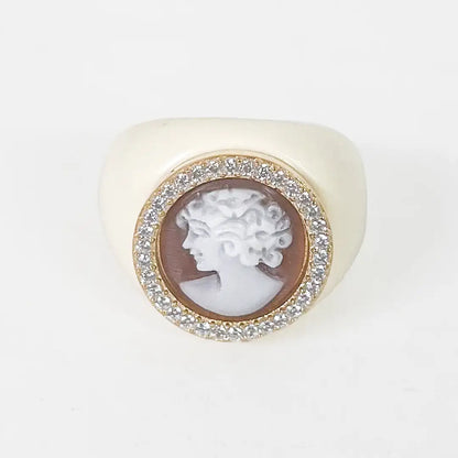 Cameo Ring Profile Woman