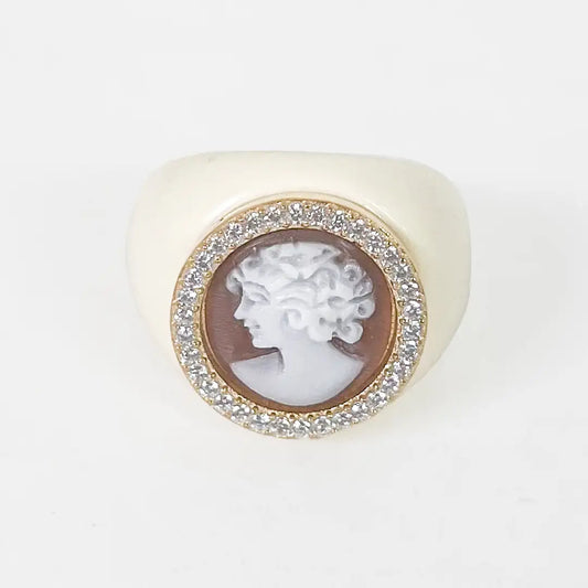 Cameo Ring Profile Woman