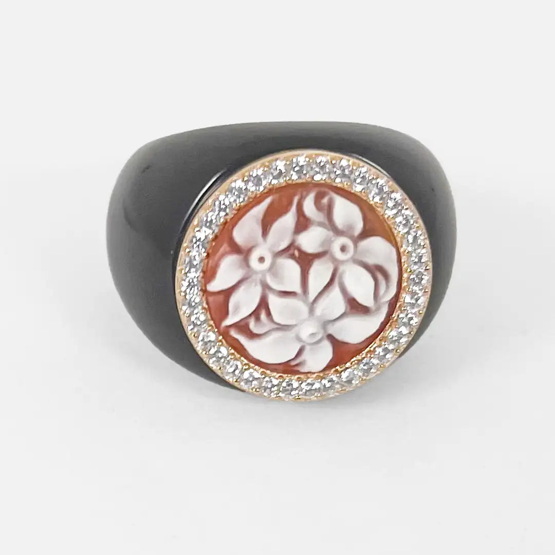 Cameo Flower Ring