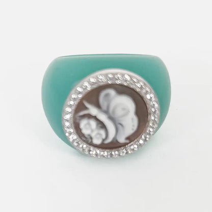 Butterfly Cameo Ring