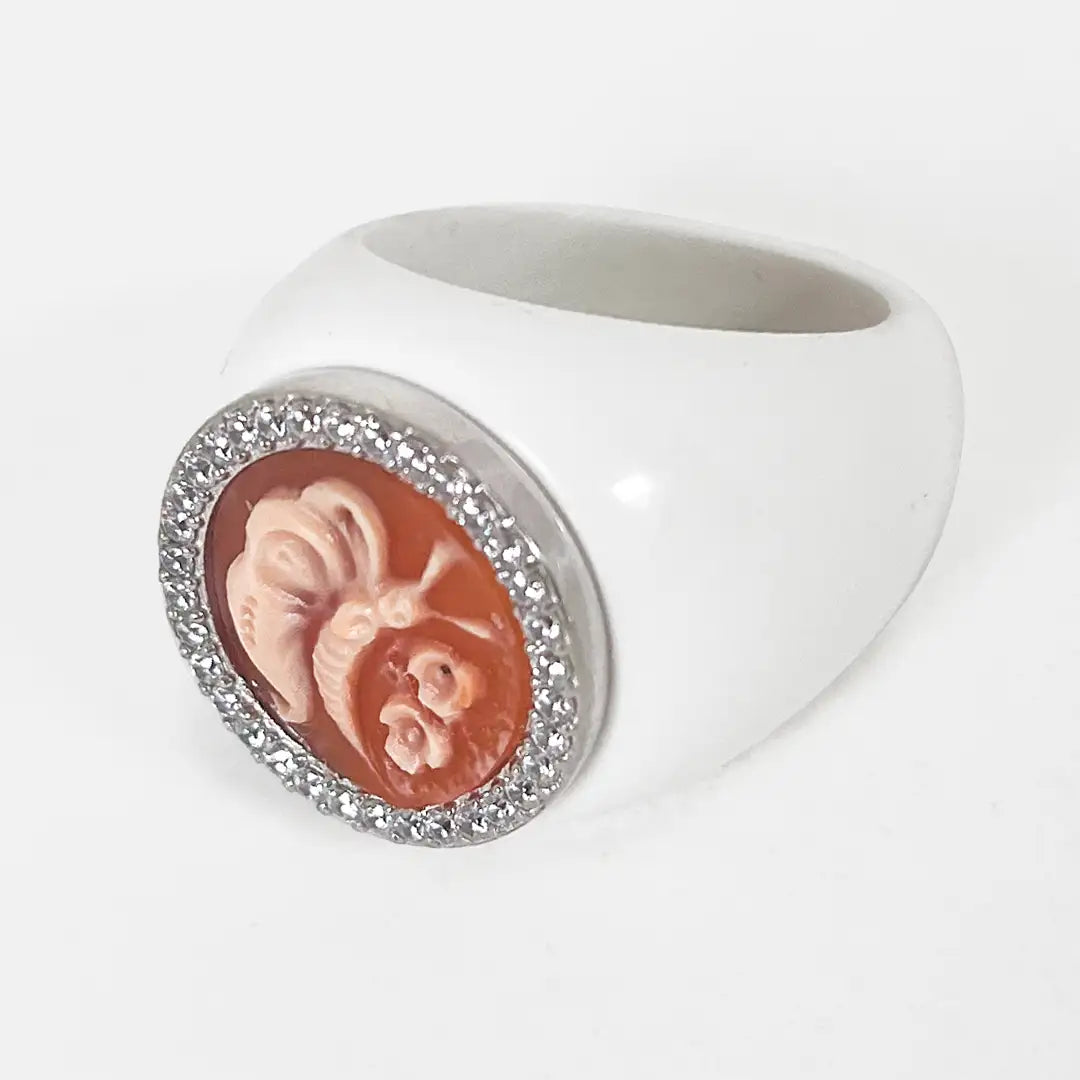 Butterfly Cameo Ring