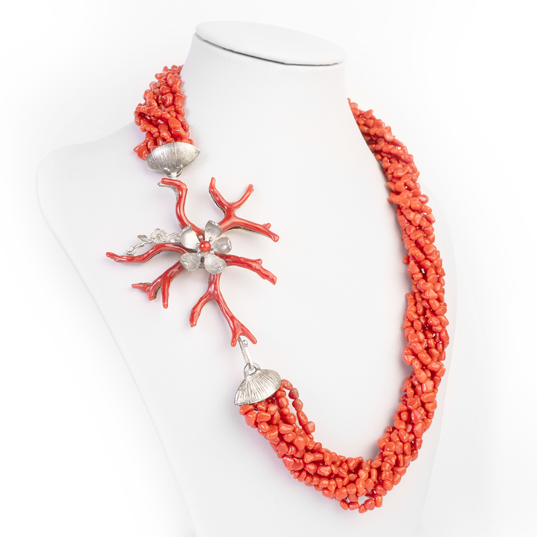 First Choice Red Coral Necklace Branch