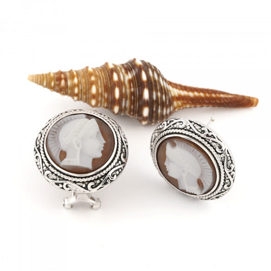 Italian Cameo Earrings Cameo Profile