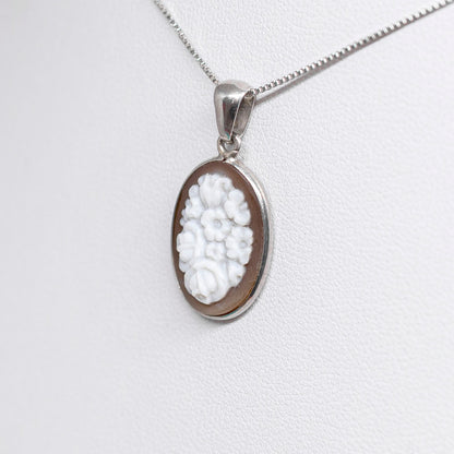 *Pendente Cammeo Artistico Fiori