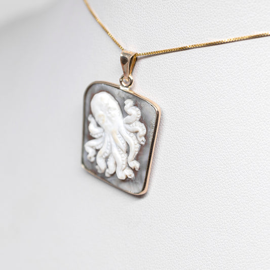 Pendente-Cammeo-Artistico-Polpo