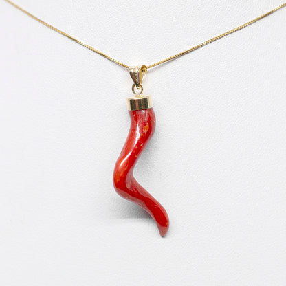 Pendente-Corallo-Rosso-Cornetto-Portafortuna