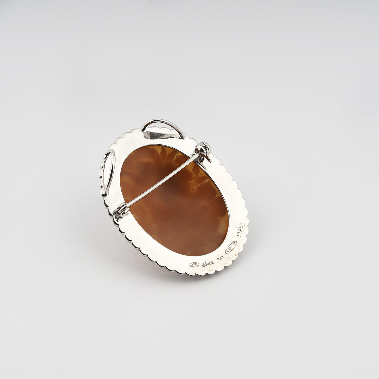 Spilla Pendente Cameo Italiano Raffaello Cammeo Profilo Donna