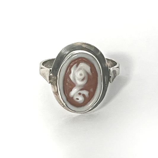 Flower Cameo Ring