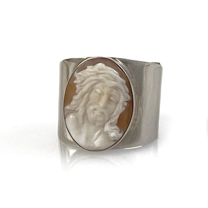 Anello Cammeo Artistico Prospetto Gesù