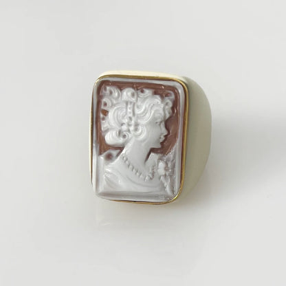 Cameo Ring Profile Woman