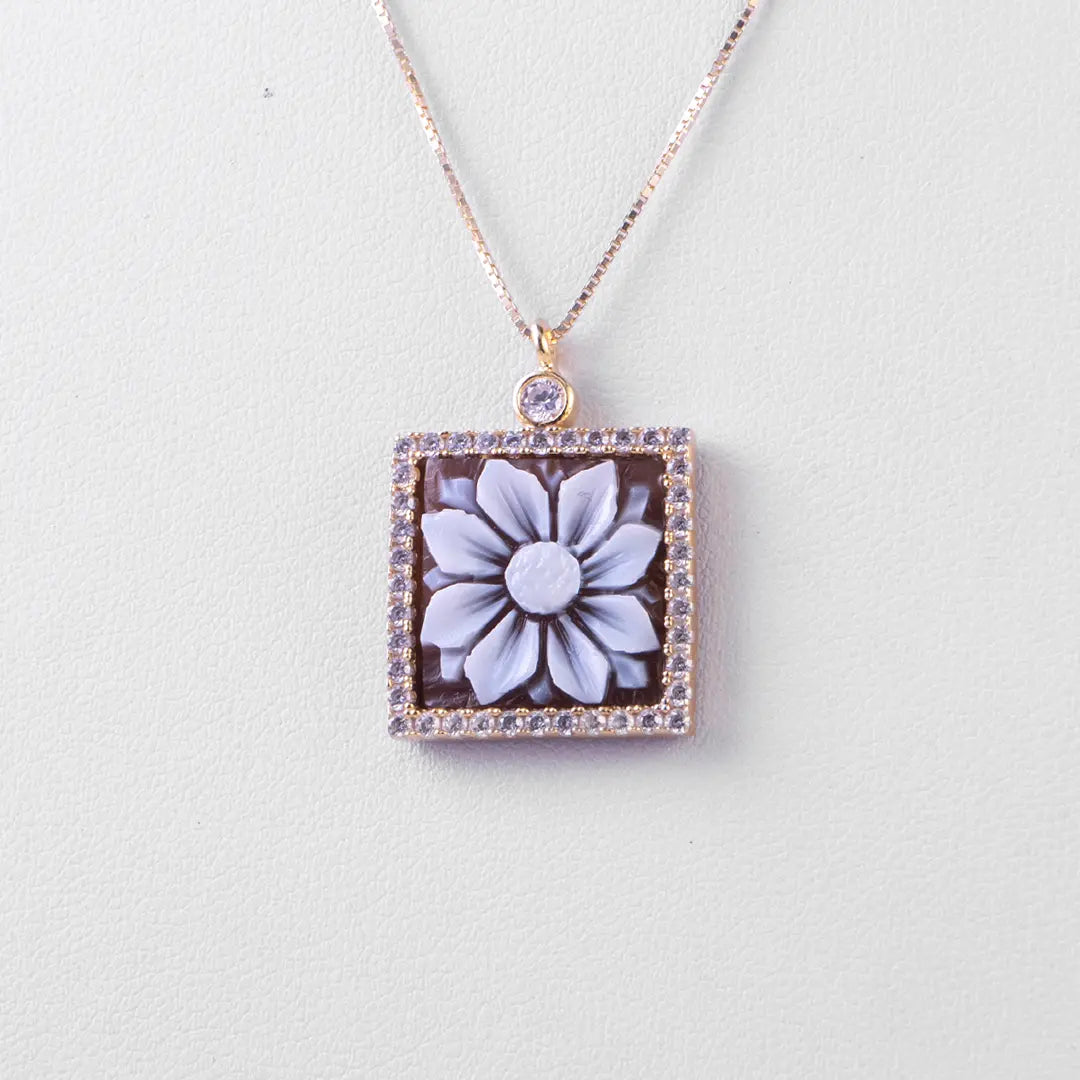 Collana Cammeo Fiore