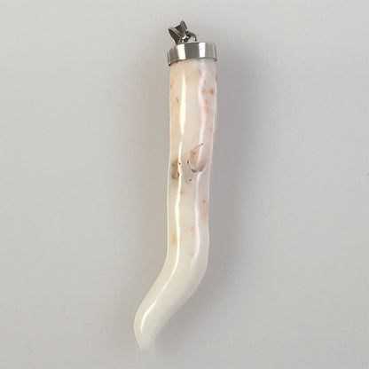 Lucky Horn Coral Pendant