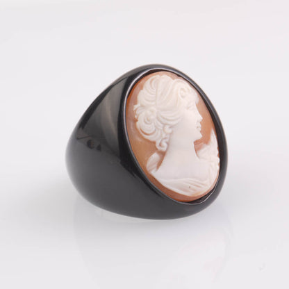 Cameo Ring Profile Woman