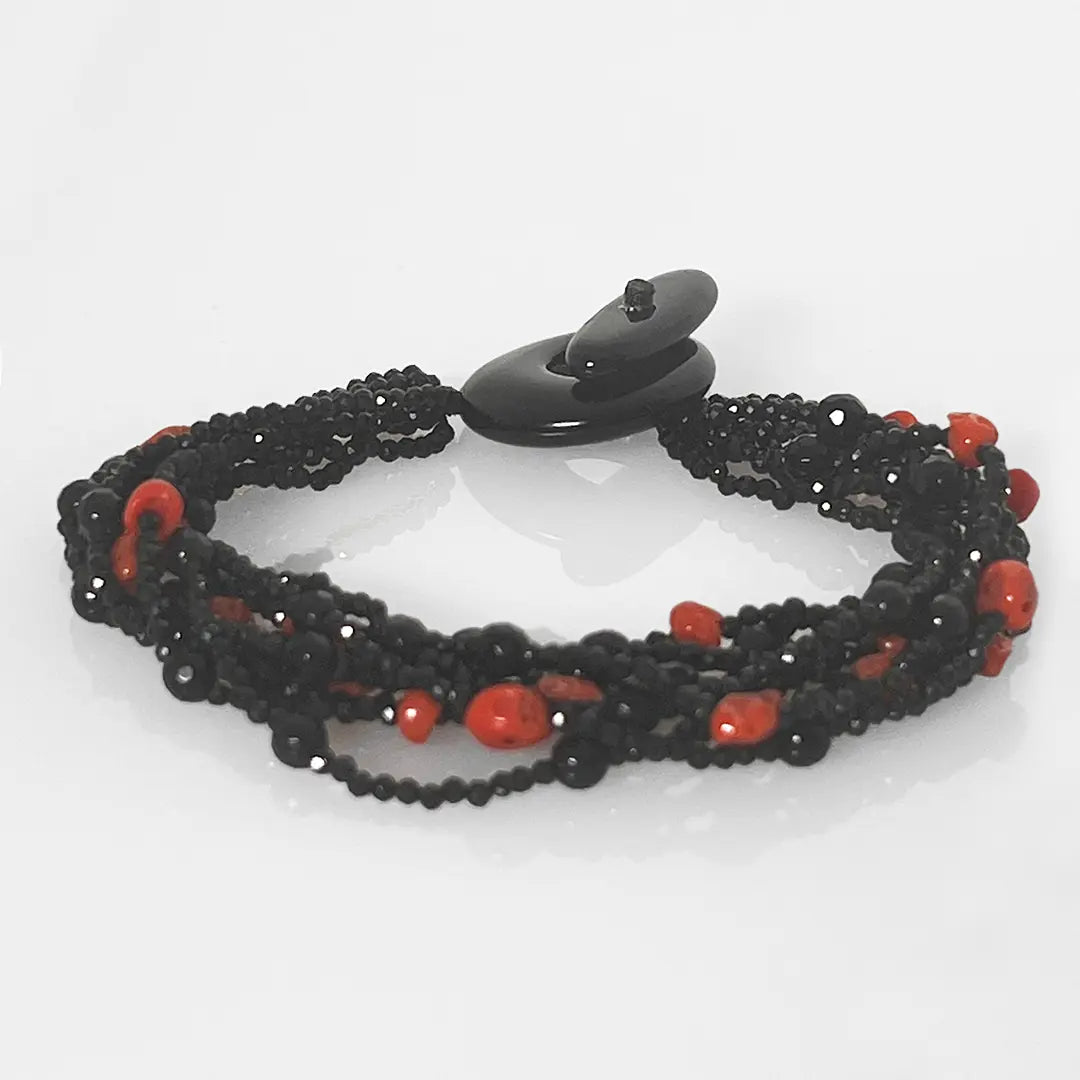 Bracciale Agata e Corallo