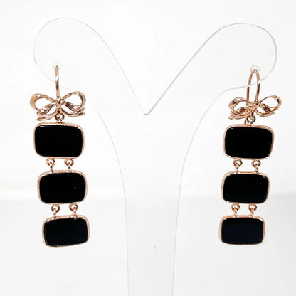 Fantasy Earrings in Silver and Agate