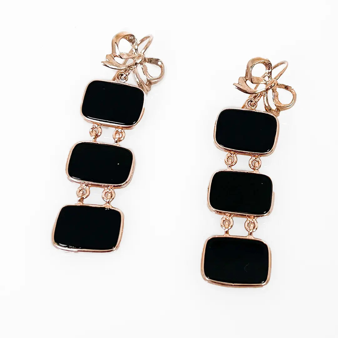 Fantasy Earrings in Silver and Agate