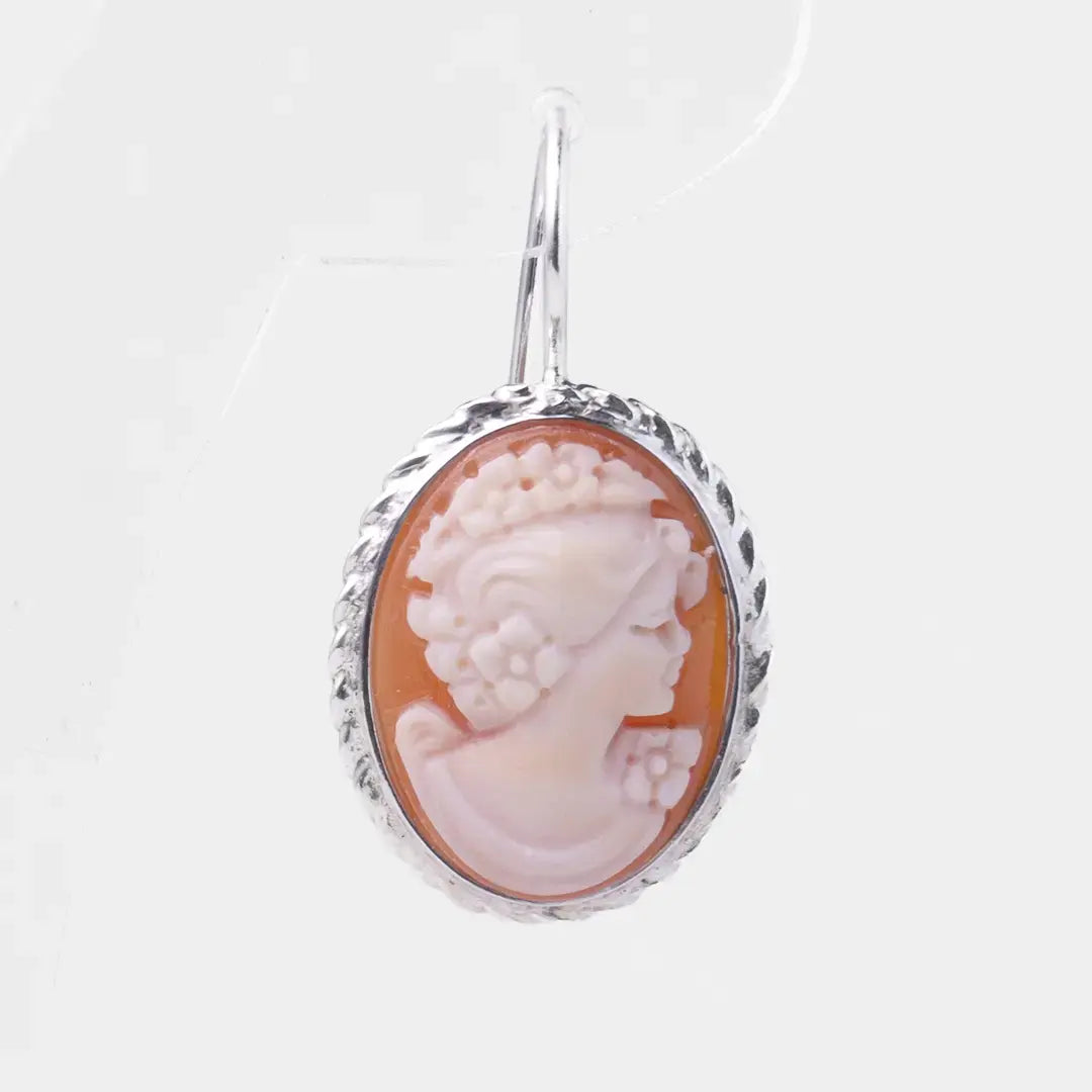 Orecchini Cammeo Profilo Donna