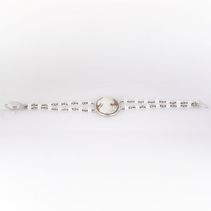 Bracciale Perle e Cammeo