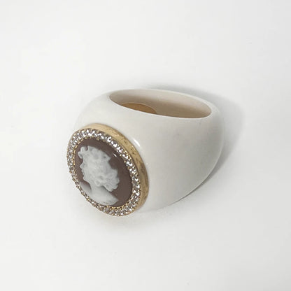 Cameo Ring Profile Woman