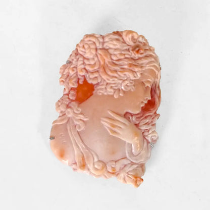 Artistic Cameo Pendant Brooch Woman Profile