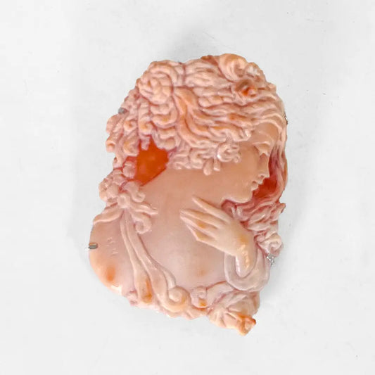 Artistic Cameo Pendant Brooch Woman Profile